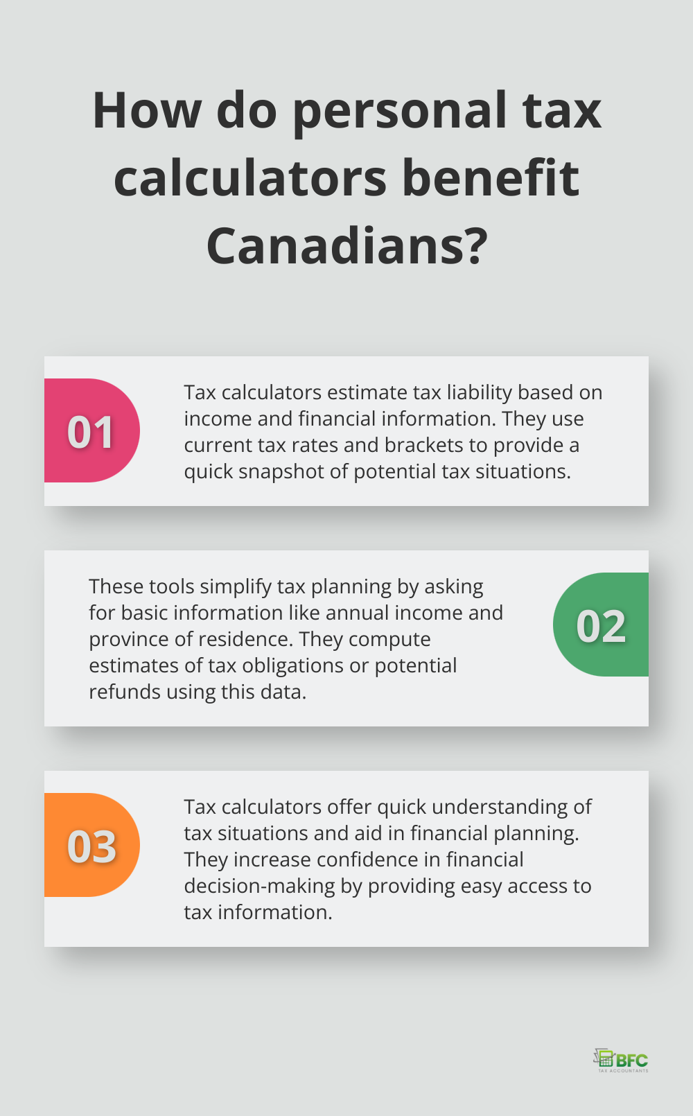 Infographic: How do personal tax calculators benefit Canadians?